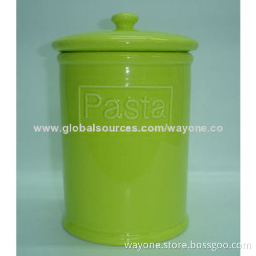 Ceramic cookie jar, Keep your biscuits fresh, food safe, easy take care, for tea/coffee storage
